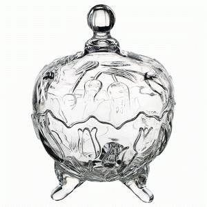 Bomboniere 500ml Vidro 14cm X 14cm X 19cm
