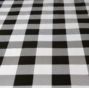 Toalha De Mesa Termica Chessmate Preta 1,4M larg