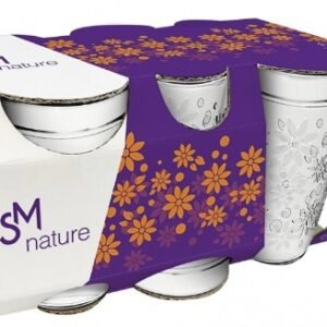 Jogo de Copos de Vidro Nature 270 ml com 6 unidades da Nadir