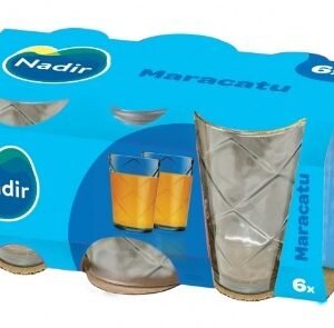Jogo de Copos de Vidro Maracatu 270 ml com 6 unidades da Nadir