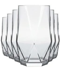 Copo vidro ong drink topazio 360 ml com 6