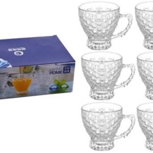 Xicara Vidro Transparente C06 195ml Escama