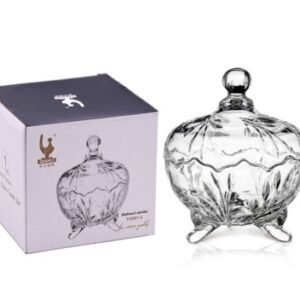 BOMBONIERE VIDRO TRANSPARENTE PE G 14X18CM
