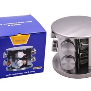 PORTA TEMPERO VIDRO METAL C08