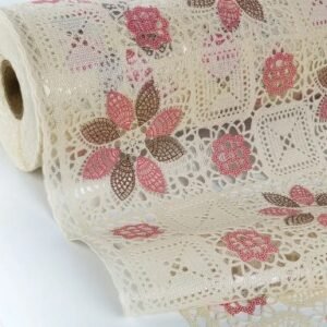 CAMINHO DE MESA COLORIDO MOD585R 50CM POR METRO