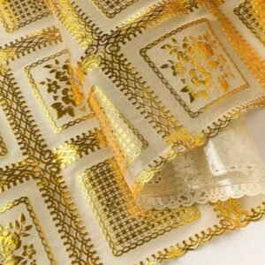 CAMINHO DE MESA DOURADO MOD420A 50CM POR METRO