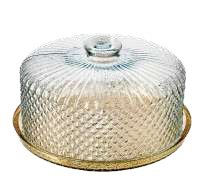 conjunto boleira vitazza  vtzz bico de jaca  dourado claro