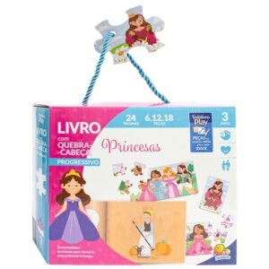 Quebra cabeça Todolivro Play princesas Qc 3 anos
