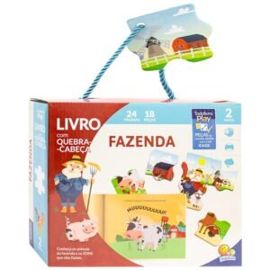 Quebra cabeça Todolivro Play fazenda Qc 2 anos