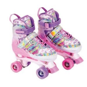PATINS QUAD KIT BORBOLETA ROSA TAM 34-37