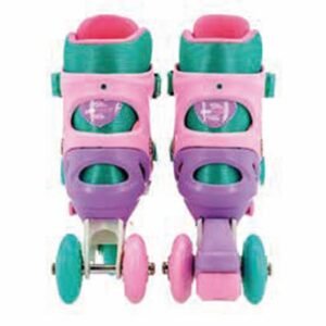 PATINS INLINE KIT ROSA CLARO TAM 30-33