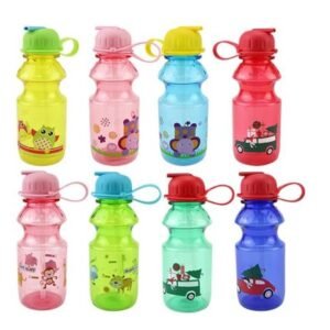 Garrafa 300ml Infantil Plastico 6,2cm X 6,2cm X 18cm